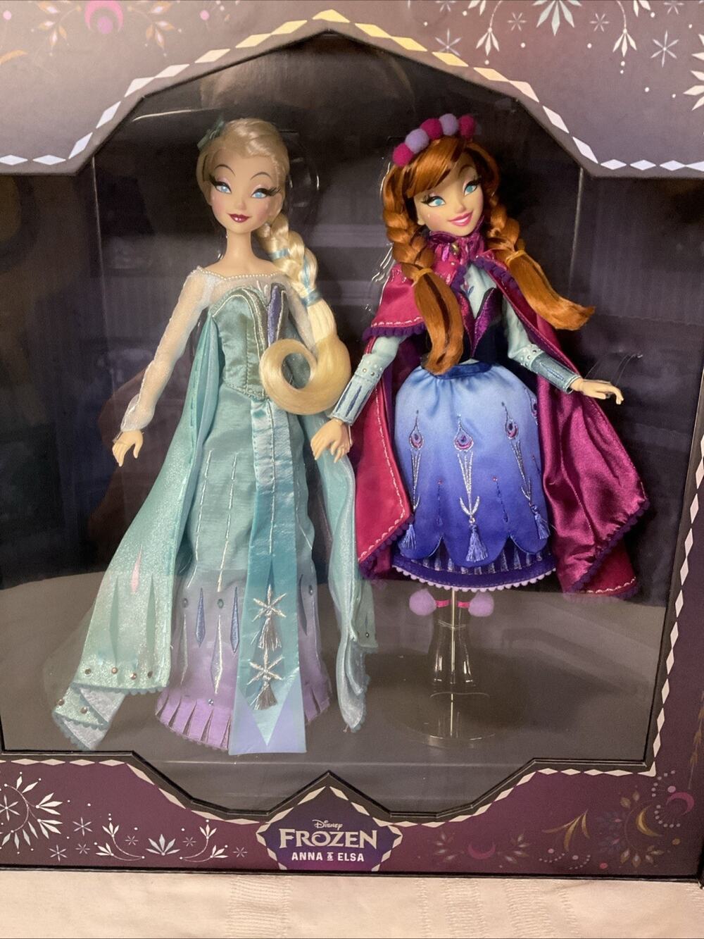 NEW NIB DISNEY FROZEN ANNA & ELSA COLLECTOR DOLL SET BRITTNEY LEE 1/5700